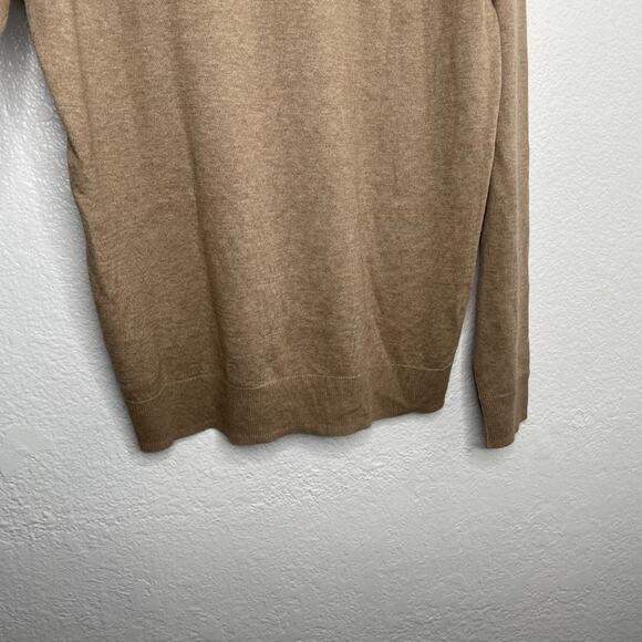 Old Navy Mens Sweater Size L Light Brown Long Sleeve V-Neck Pullover Casual - Picture 15 of 15